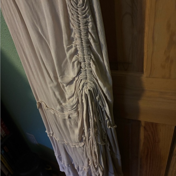 Easel Cream Asymmetrical Dress - Picture 2 of 5